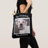 Tote Bag Drôle mignon Grumpy Chien blanc 40e anniversaire N (De près)