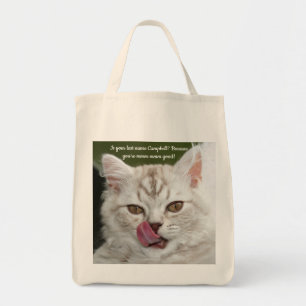 Tote Bag Drôle, Mignon Kitten Laissant Ses Boutiques