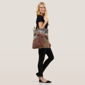 Tote Bag Drôle Mignonne Cat Yeux Macro (Sur le modèle)