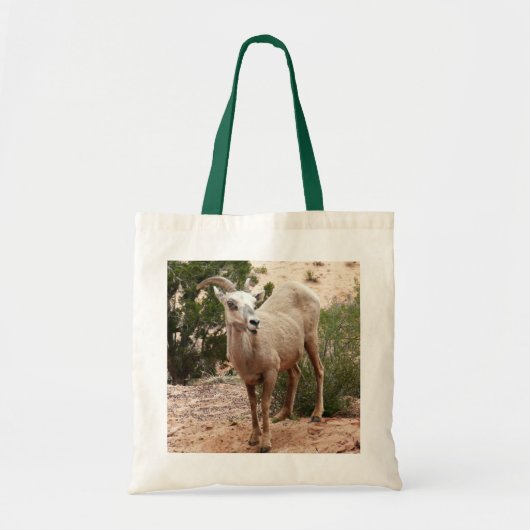 Tote Bag Drôle Mouton de Bighorn dans le parc national Zion (Devant)