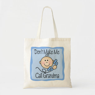 Tote Bag Drôle ne me faites pas la grand-maman d'appel