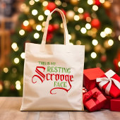 Tote Bag Drôle Noël Repose visage Scrooge