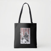 Tote Bag Drôle Ours Drummer Jouer Drum Punk Rock Drumming (Devant)