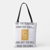 Tote Bag Drôle papa dit (Dos)