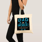 Tote Bag Drôle Papa Of Twins Classic Overachiever Twins (Devant (produit))