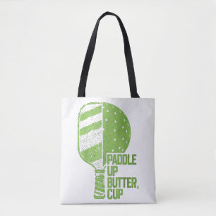 Tote Bag Drôle Pickleball Paddle Up Butter Cup