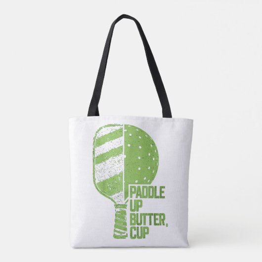 Tote Bag Drôle Pickleball Paddle Up Butter Cup (Dos)