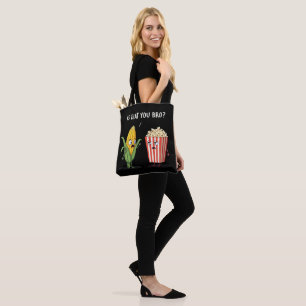 Tote Bag Drôle Popcorn Cute Kawaii Style Popped Pop Corn