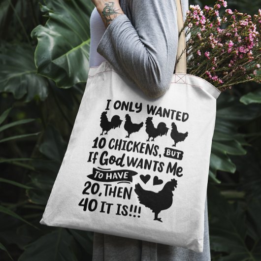 Tote Bag Drôle poulet