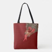 Tote Bag Drôle poulet à l'envers (Dos)