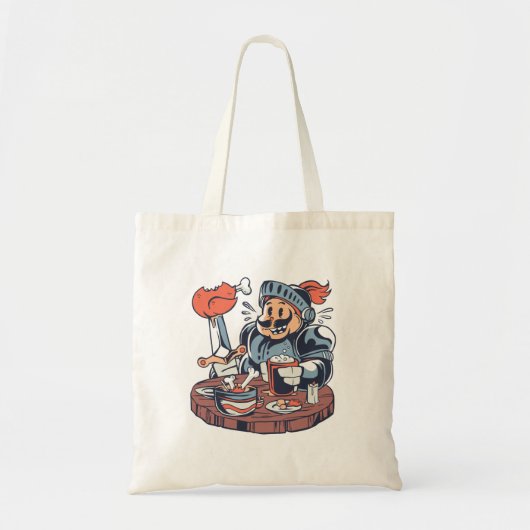 Tote Bag Drôle Poulet Alimentation Pun (Devant)