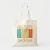 Tote Bag Drôle Poulet Art Pour Filles Maman Poulet Agricole (Devant)