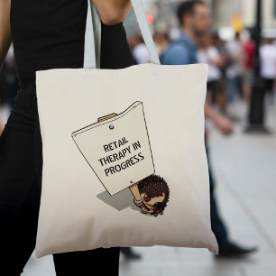 Tote Bag Drôle protestant contre la caricature de hérisson