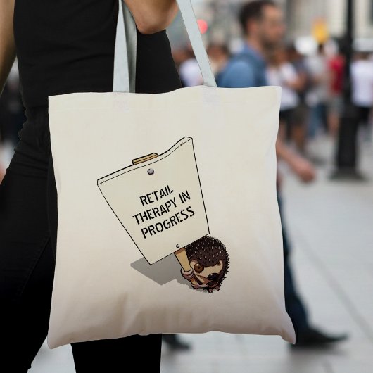 Tote Bag Drôle protestant contre la caricature de hérisson 