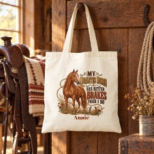 Tote Bag Drôle Quarter Horse Sorrel Meilleurs Freins Wester