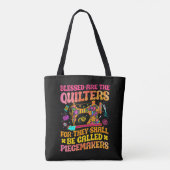 Tote Bag Drôle Quilting Sewing Quilt cadeaux Quilter super (Dos)