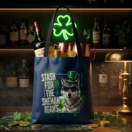 Tote Bag Drôle réserve pour la Saint-Patrick pour des espiè