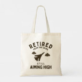 Tote Bag Drôle Retraite de l'Armée de l'Air Pour La Retrait (Dos)
