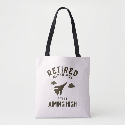 Tote Bag Drôle Retraite de l'Armée de l'Air Pour La Retrait (Devant)