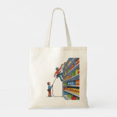 Tote Bag Drôle Rock Climber Grocering Store Cartoon (Dos)