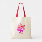 Tote Bag Drôle rose et rouge BEE TYPE (Dos)