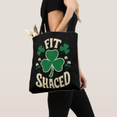 Tote Bag Drôle Saint Patrick Irlandais en Forme (De près)