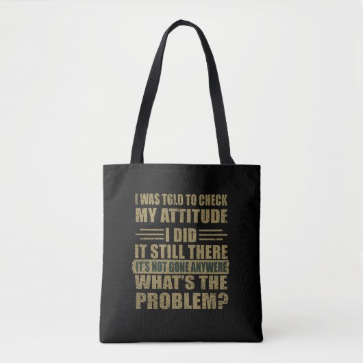 Tote Bag Drôle sarcastique citations sarcastique humour int (Devant)