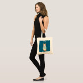 Tote Bag Drôle Sarcastique Orange Chat Nope (Devant (modèle))