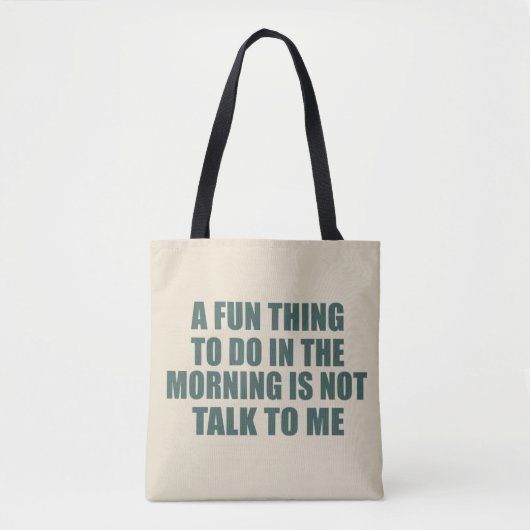 Tote Bag Drôle sarcastique provocation introvertie citation (Devant)