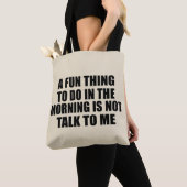 Tote Bag Drôle sarcastique provocation introvertie citation (De près)