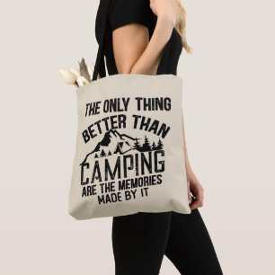 Tote Bag Drôle slogan de camping été citations