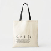 Tote Bag Drôle Soeur Personnalisée Dans La Définition De Lo (Devant)