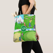 Tote Bag Drôle Thème De Golf Personnalisé. (De près)