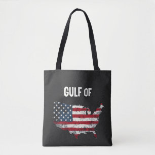 Tote Bag Drôle Trump USA Carte Drapeau