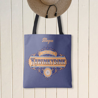 Tote Bag Drôle Vintage pourpre "Doit être un Kawinkydink"