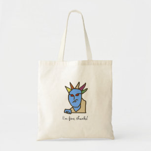 Tote Bag Drôle WEIRDOS Caricature ennuyée