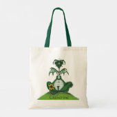 Tote Bag Drôle Yogi Dragon Peinture (Dos)