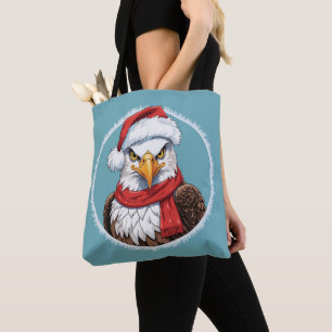 Tote Bag Drôles d'animaux: Spécial Noël - Aigle 2