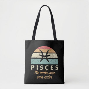 Tote Bag Drôles Règles du Zodiaque Poissons