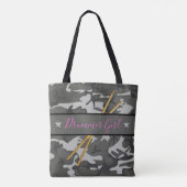 Tote Bag Drummer Girl Drumsticks Percussion Band Drumming (Dos)