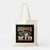Tote Bag Drummer Kid Drumming Drumsticks Musicien Rock Musi (Dos)