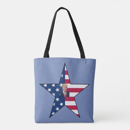 Tote Bag ~ du ~ MAGA d'étoile de drapeau de Donald J. (Dos)