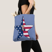 Tote Bag ~ du ~ MAGA d'étoile de drapeau de Donald J. (De près)