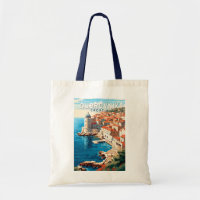 Dubrovnik Croatie Travel Art Vintage