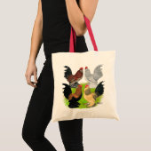 Tote Bag D'Uccles quatre coqs (Devant (produit))