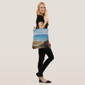 Tote Bag Dunes de sable de plage et peinture océanique | SA (Sur le modèle)