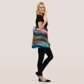 Tote Bag Dunes peintes (Sur le modèle)