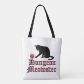 Tote Bag Dungeon Meowster Funny RPG Cat with Dice (Dos)