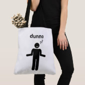 Tote Bag dunno (De près)