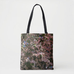 Tote Bag Durable Personnalisable Purge Florale Rose/